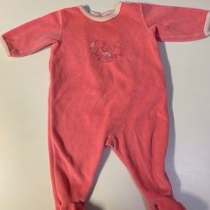 Petit Bateau Velour Footie